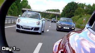 Porsche 991 GTS vs Alpine A110 vs Cayman vs 718 Spyder! PetrolHead Tours Pyrenees Alps Day 0&1