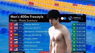 【Pan Zhanle|潘展乐】400m Freestyle Heats Aquatics World Cup-Singapore UNBELIEVABLE CATCH