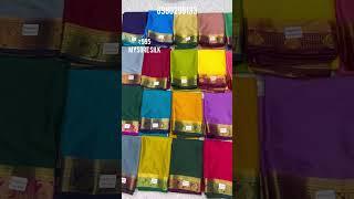 New Mysore Silk saree | 6380299133 | mahalakshmi saree madras | Chennai silk