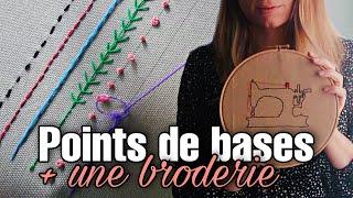 Broderie débutant, points de base et première broderie