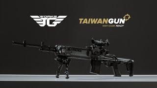 J.G. Works JG1404 Full Metal - Mk14 EBR Airsoft Replica Presentation