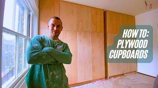 How to make simplest plywood cupboards. Start to finish