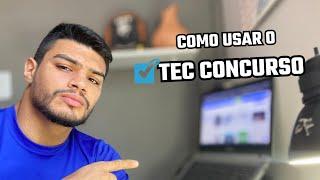 Tec Concurso - Conheça o site de questões