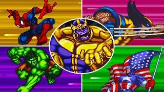 Marvel Super Heroes: War of the Gems (SNES) - All Bosses + Ending