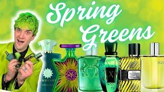 Spring Scents, OOPS ALL GREEN BOTTLES!