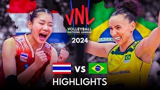  THAILAND vs BRAZIL  | Highlights | Women's VNL 2024