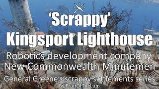 'Scrappy' Kingsport Lighthouse - Kingsport Robotics Lab - Fallout 4 settlement build