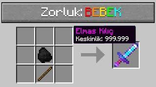 MİNECRAFT'ta BEBEK ZORLUK SEVİYESİ - Minecraft