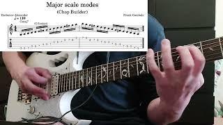 Major scale modes (with TABs)