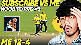 Will My Subscriber Defeat Me- Noob To Pro #5 - Real Cricket 24