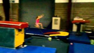 Riley 10 year old gymnast Tsuk 1 1/2 Vault