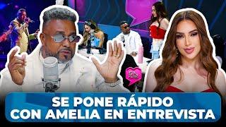 LUIS MIGUEL DEL AMARGUE SE PONE RÁPIDO Y PICO CON AMELIA ALCÁNTARA EN ENTREVISTA