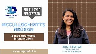 Multi-Layer Perceptrons| Part1 | MP Neurons & their geometric interpretation | Saloni (MTech IISc)