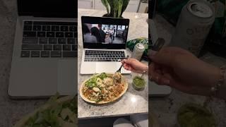 Little chipotle mukbang vlog 🫶 #asmr  #nightroutine