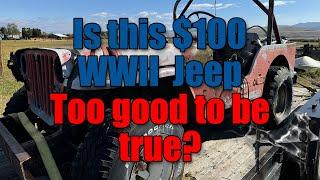 First look around the $100 Ford GPW WWII Military Jeep