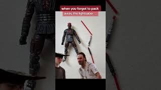 When I FORGOT to teach the youngling about TLC of the figure #hasbro #starwarstvc #starwarstoys