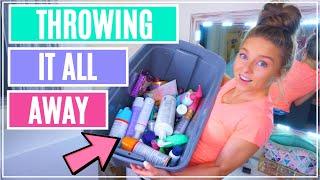 THROWING AWAY ALL MY MAKEUP!! & I Hope You Do Too! / Toxic Beauty / The Truth About Makeup