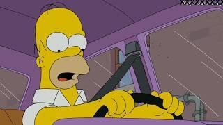 Homero atropella a Gil LOS SIMPSON