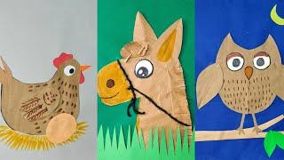 DIY Brown Paper Bag Crafts | Easy and cute paper crafts | Craftmerint | #viral #trending #art #diy