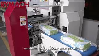 Paper Box High Speed Shrink Packing Machine Match With 3 Servo Motors