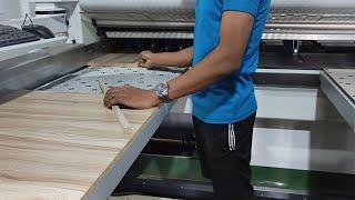 How to use Beam Saw Cutting Machine || Wood Bourne furniture