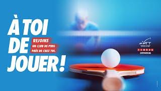 À toi de jouer ! Rejoins un club de ping près de chez toi