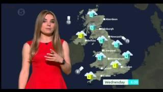 SIAN WELBY:-: Channel 5_ NewsTalk Weather - 21 Jan 2014 -