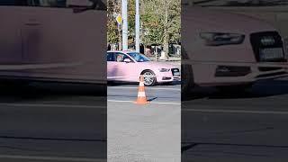 Rose color car and motorcycle  close season 27.10.24  Moldova