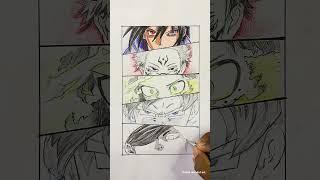 Gojo drawing part-5 next comment is your  #shorts #drawing #anime #art