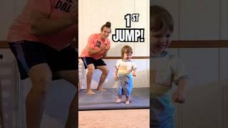 HIS FIRST TIME JUMPING! 