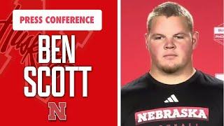 Nebraska Football C Ben Scott meets with the media on Tuesday I Nebraska Huskers I GBR