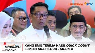 [FULL] Ridwan Kamil Terima Hasil Sementara Quick Count Pilkada Jakarta