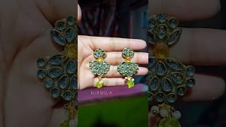 Easy Kundan Earrings Making  #viralvideo #shorts