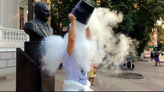 Als ICE bucket challenge (+liquid nitrogen) ArtNauka (Russia) slowmo