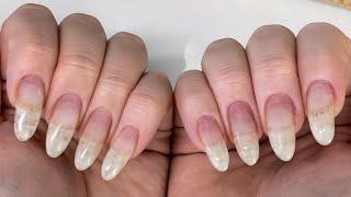 How to grow out your natural nails with builder gel tutorial! 