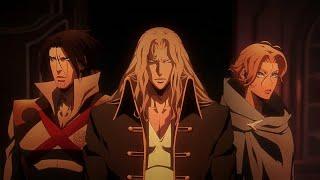 Alucard Trevor and Sypha VS Dracula 1/3 - Castlevania S2