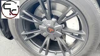 CoolKo Center Caps Hubcaps Cover Aero Wheels for Original Standard Rims for Tesla Model Y