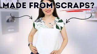 Making a SUPER EASY top from silk and viscose! (with my SPECIAL fabric scraps)