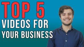 Top 5 Videos Small Businesses should be creating: Promotional & Marketing Videos