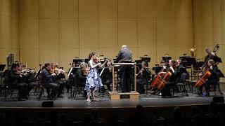 Kaia Selden, violin, performs Vivaldi's "Winter" mvt. 1 with the Olympia Symphony Orchestra