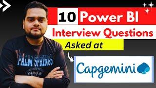 Capgemini- 10 Interview questions you must know | Power BI