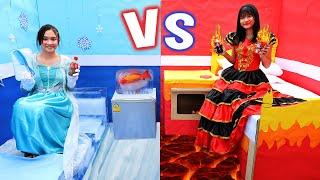 การท้าทายระหว่าง ความร้อน vs ความเย็น เพื่อนรูมเมทสุดขั้ว Hot vs Cold Challenge