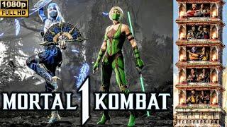 MK1 *ICE KITANA* KLASSIC TOWER GAMEPLAY!! (KHAMELEON AS KAMEO) 1080p 60 FPS (MORTAL KOMBAT 1) MK12