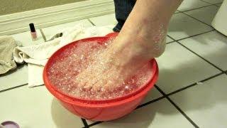 AT HOME PEDICURE