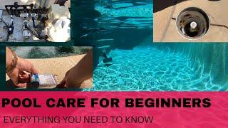 Pool Care for Beginners- How to clean and maintain your pool- Filmed in 4k