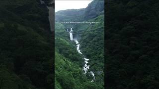 This is how Maharastra looks in Monsoon | Paradise Waterfall | Malshej Ghat  #travel #waterfall