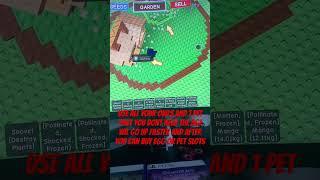 Trick for extra pet slots in grow a garden