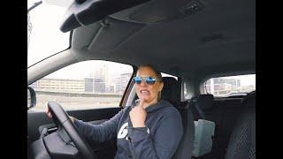 Juliet drives the Toyota Urban Cruiser