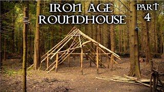Iron Age Roundhouse: Building with Hand Tools: Bushcraft Project (PART 4)