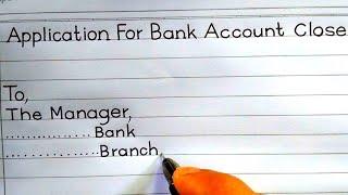 Application For Bank Account Closure | RUA sign writing